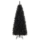 Pre-lit Christmas Halloween Tree with PVC Branch Tips and Warm White Lights