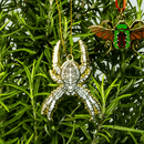 Christmas Spider Enamel Ornament