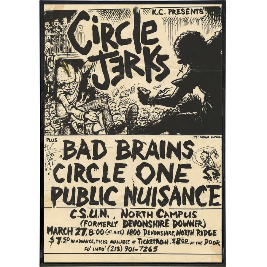 Circle Jerks 1981 Show Poster Print Print The Original Underground 