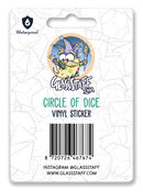 Sticker: Circle of Dice Waterproof Die Cut