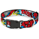 Plastic Clip Collar - Spider-Man w/Action Verbiage