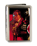 Business Card Holder - LARGE - Flashpoint Batman Issue #1 Cover Batman James Gordon Penguin Cover Pose FCG Reds Black