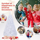 8 ft White Artificial PVC Christmas Tree with Stand