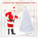 8 ft White Artificial PVC Christmas Tree with Stand