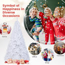 8 ft White Artificial PVC Christmas Tree with Stand