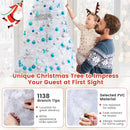 8 ft White Artificial PVC Christmas Tree with Stand
