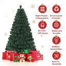 5/6/7 Feet Multicolor Artificial Christmas Tree with LED Light and Metal Stand