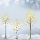 Pre-lit White Twig Birch Tree for Christmas Holiday with LED Lights