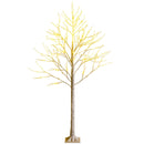 Pre-lit White Twig Birch Tree for Christmas Holiday with LED Lights