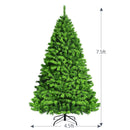 Snow Flocked Artificial Christmas Tree with Metal Stand