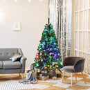 Pre-lit Multi-Colored Fiber Optic Spruce Artificial Christmas Tree