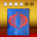 Hasbro G.I. Joe Cobra Symbol Blue 80's Cartoon Throw Blanket