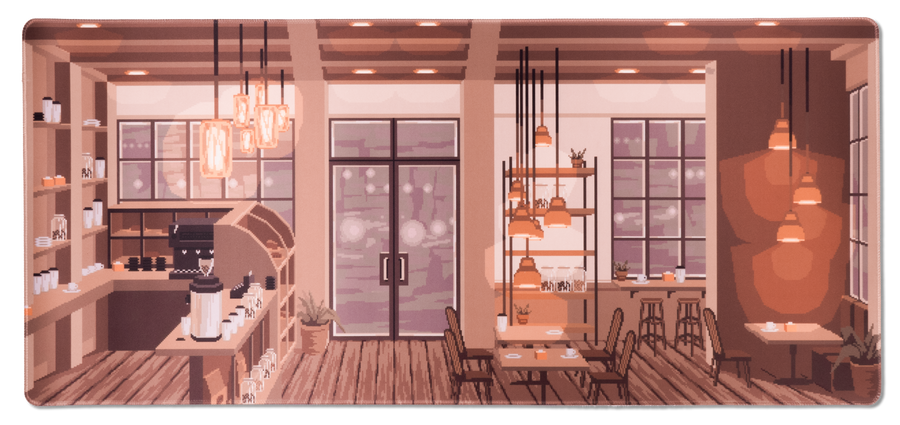 Coffee Shop Desk Mat V2