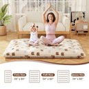 Foldable Futon Mattress with Washable Cover and Carry Bag for Camping