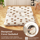 Foldable Futon Mattress with Washable Cover and Carry Bag for Camping