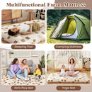 Foldable Futon Mattress with Washable Cover and Carry Bag for Camping