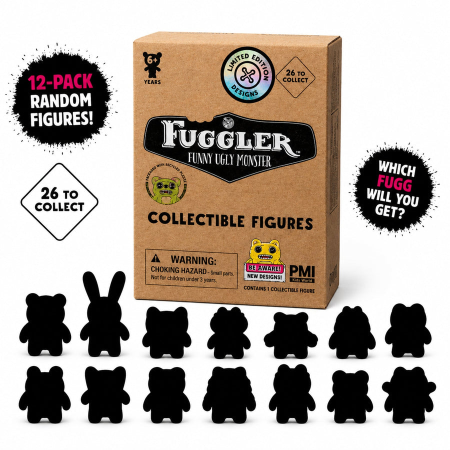 Zuru Fuggler Collectible Figure Mystery Blind Box | 12-Pack Random Figures