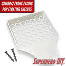 COMBO v2 FRONT Floating Shelf for Funko Pop Box and Pop! | Front-Facing Wall Display Shelf | For Soft Cases or Funko Box only | Screws included