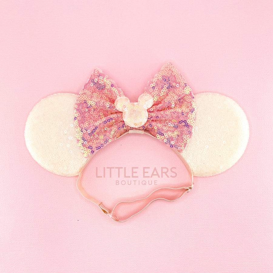 Coral & Cream Elastic Ears