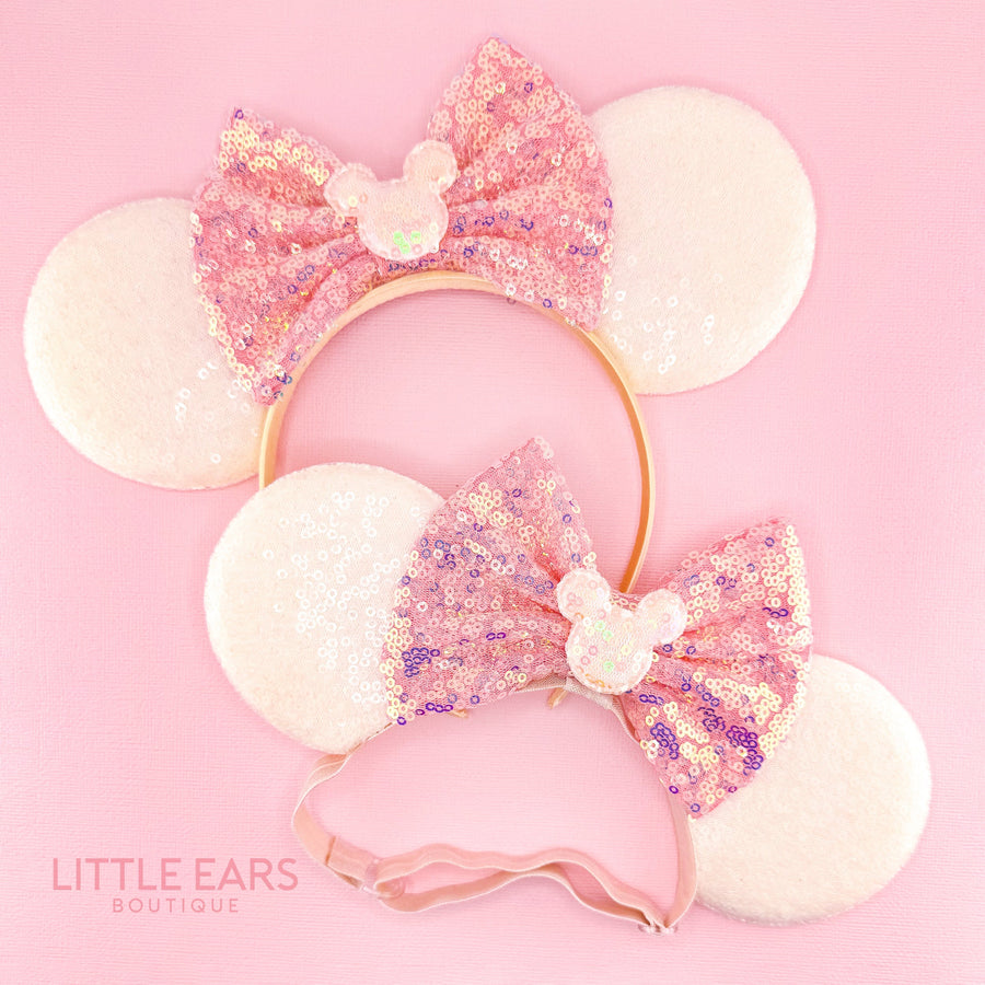 Coral & Cream Mommy & Me Ears