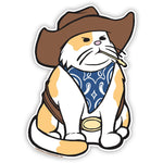 Cowboy Cat Sticker