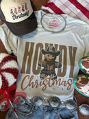 Cowboy Gingerbread Howdy Christmas Graphic Tee