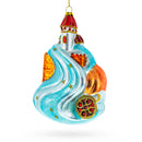 Enchanting Cinderella and Prince Glass Christmas Ornament