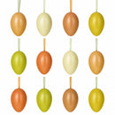 Bag of 12 Pastel Yellow Colors Plastic Easter Egg Ornaments 2.35 Inches