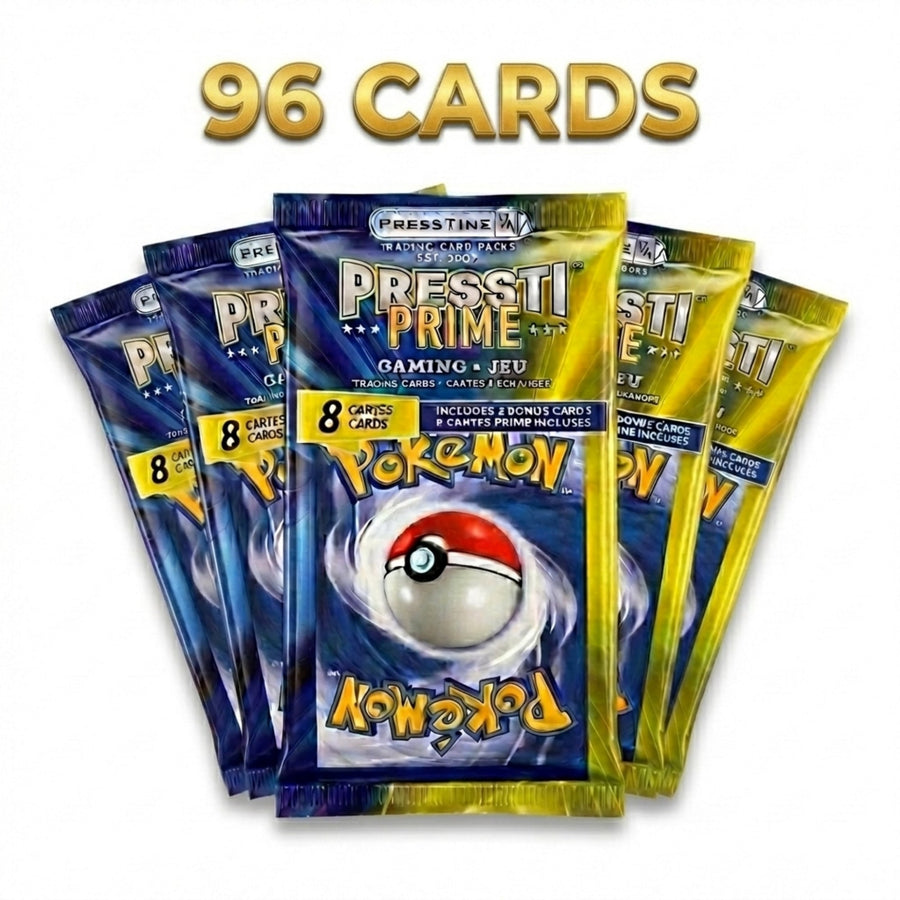 Pack of 12 Presstine Pokemon Presstiprime 8-Card Packs - 96 Cards Total