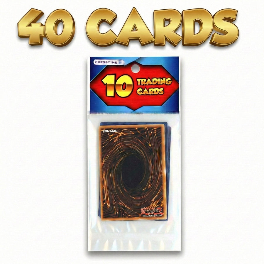 4-Pack Presstine Yu-Gi-Oh! 10-Card Packs - 40 Cards Total