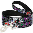 Dog Leash - The Joker Pose/Cards/HAHAHAHA Black/Gray