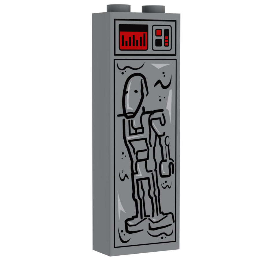 Battle Droid in Carbonite (1x2x5 Brick) - B3 Customs