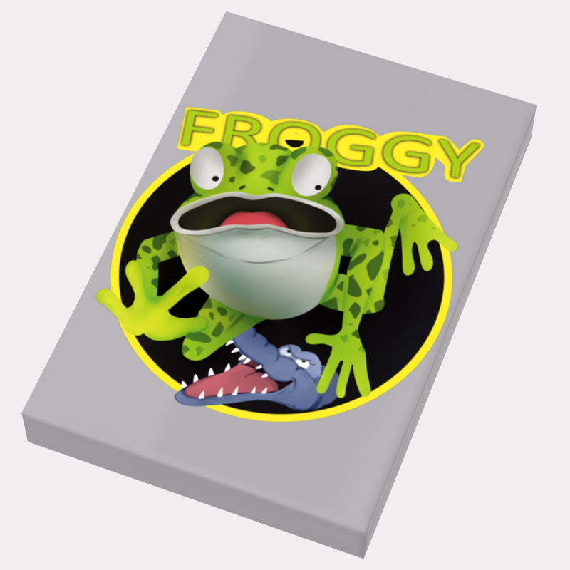 Froggy Video Game Cover (2x3 Tile) made using LEGO part - B3 Customs