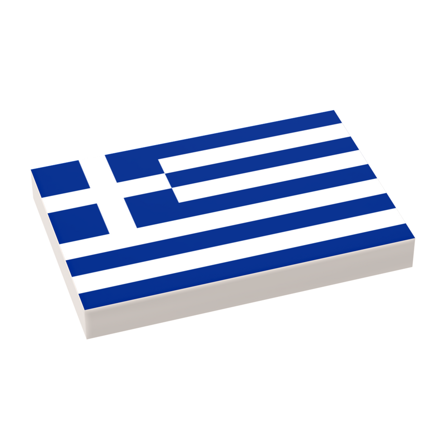 Greece Flag (2x3 Tile)