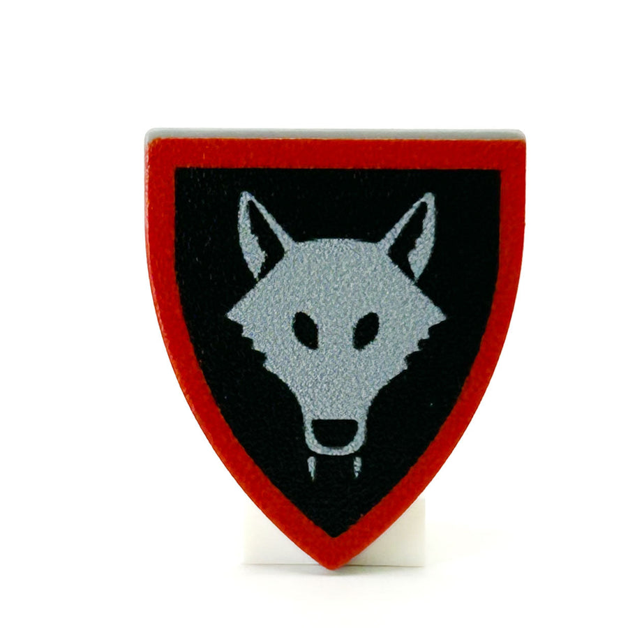 Custom Wolfpack Castle Shield made with LEGO part - B3 Customs