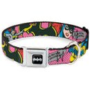 Batman Black/Silver Seatbelt Buckle Collar - BATGIRL-IS SHE HERO OR VILLAIN? w/Batgirl in Action