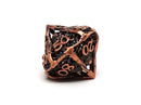 Hollow Metal Copper Cthulhu Dice Set