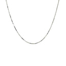 18k White Gold Box Chain 0.6mm