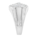 14K White Gold Men's 1 CTTW Diamond Band Ring