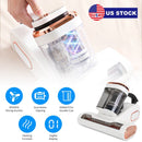 16000PA Double-Cup Bed Vacuum Cleaner 500W Mattress Handheld Vacuum Dust Mites Remover with Heating Function for Bed Sofa Rug
