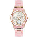 Guess Women's Pink Rose Gold Tone Multi-function