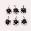 Crystal Aventurine Agate Star Pendant Beads