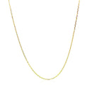 10k Yellow Gold Diamond Cut Cable Link Chain (0.87 mm)