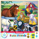 Wood Fun Facts - Farm Friends 48 Piece Wood Jigsaw Puzzle