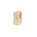 14K Yellow Gold 1 1/2 cttw Princess and Baguette Cut Diamond Geometric Pendant Necklace (H-I Color, VS1-VS2 Clarity)