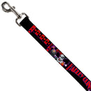 Dog Leash - HARLEY QUINN Bomb Poses/Suits Black/Purple/Red