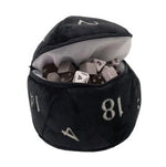 D20 Plush Dice Bag - Black Accessories Little Shop of Magic 