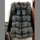 PU Sleeve Mid-length Fur Plus Size Women's Clothing