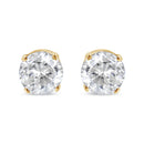 14K Yellow Gold 1/2 Cttw Round-Cut Diamond Solitaire Stud Earrings (O-P Color, SI2-I1 Clarity)