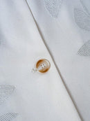 Elegant Embroidered Womens Suit With A Mandarin Collar And Pockets